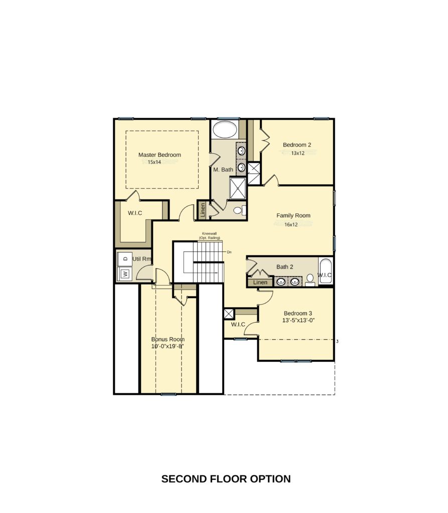 SECOND FLOOR PLAN OPTION FOR CL3067 A