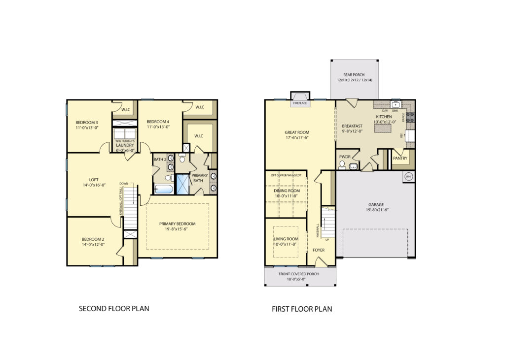 CC2642 First & Second Floor Plan
