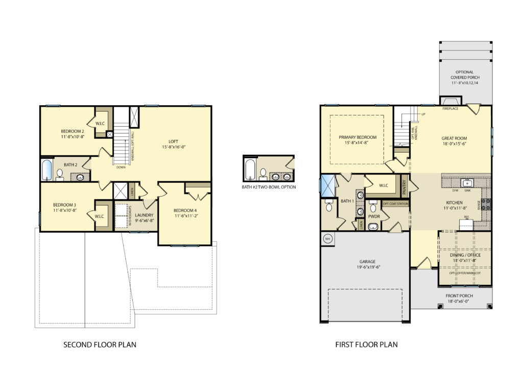 CC 2358-4 First & Second Floor Plan