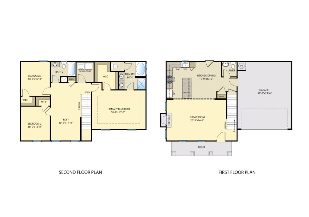 CC1805 First & Second Floor Plan