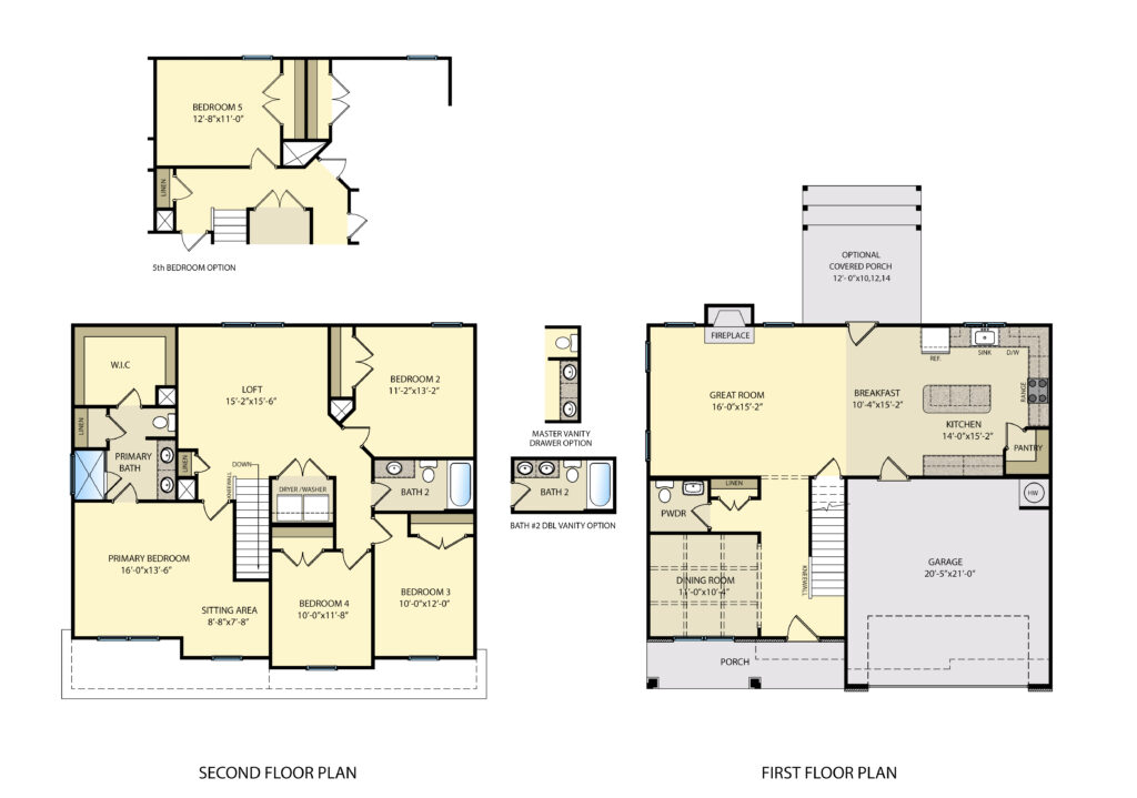 CC2325 First & Second Floor Plan