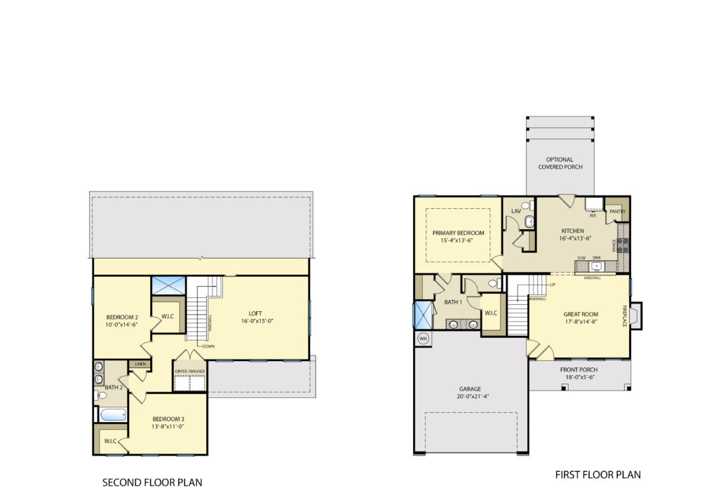 CC 1950 First & Second Floor Plan