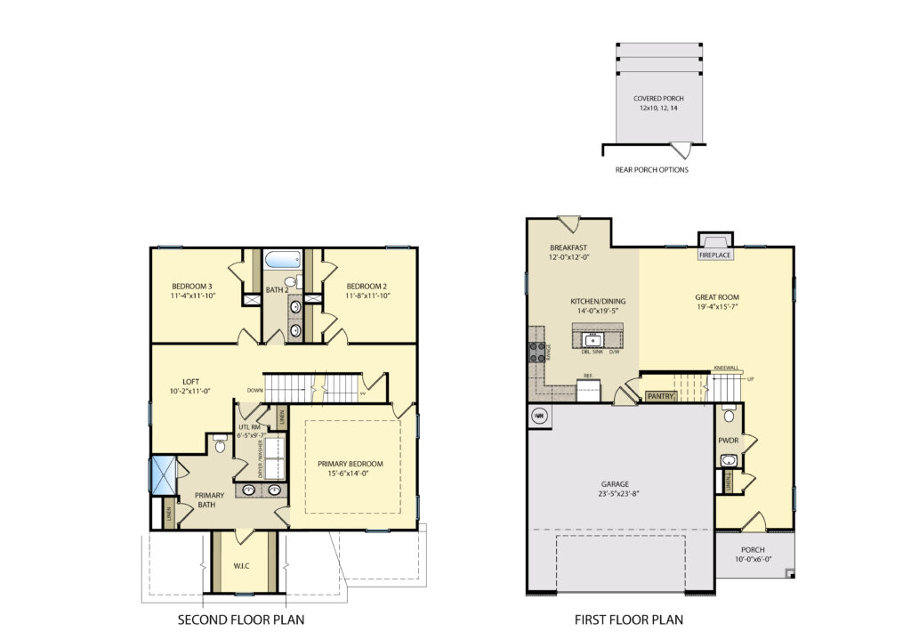 CC2424 First & Second Floor Plan