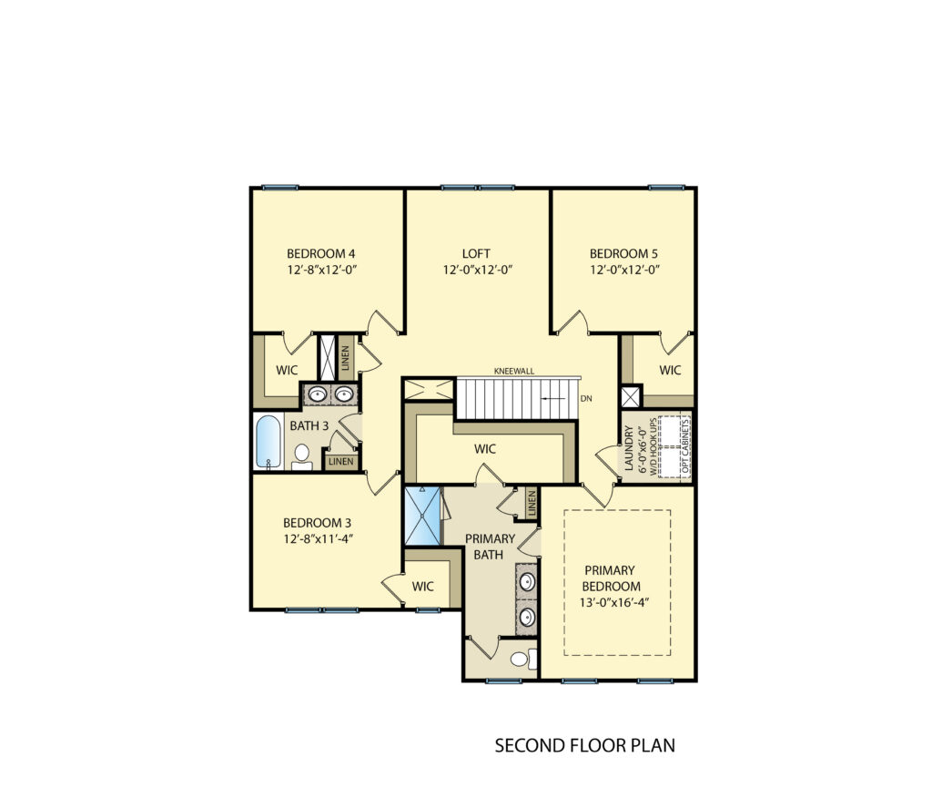 PLAN CC2522FH-5 2D SECOND FLOOR PLAN